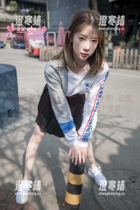 梦丝女神 - 林可儿学院风写真合集：好想回到校园啊，假装自己也是个学霸